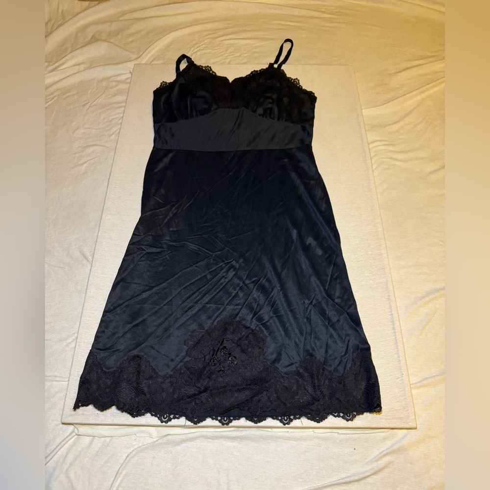 Elegant Black Lace Slip